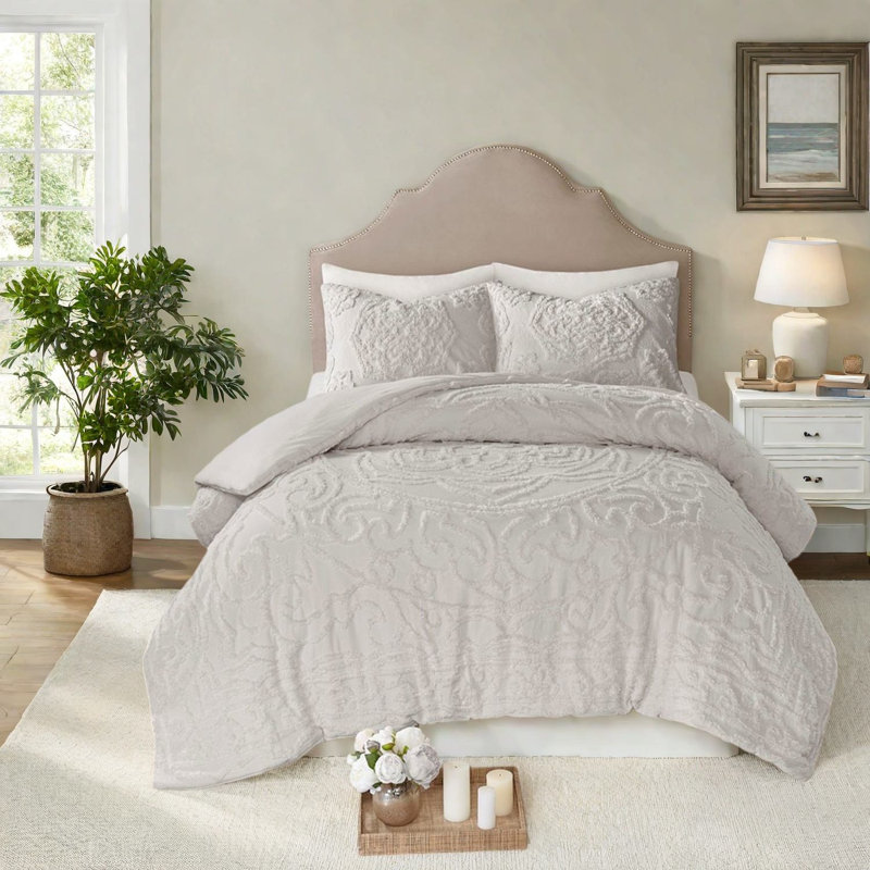 Ensemble de literie en coton touffeté, ensemble de médaillons 3 pièces Boho pour maison moderne