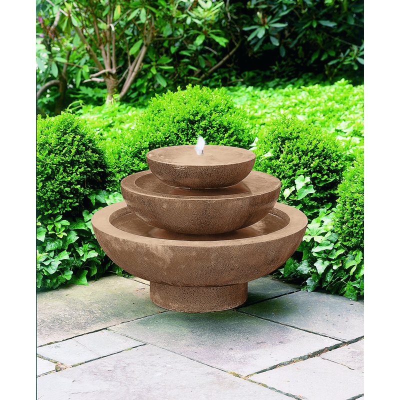 Platia Floor Fountain, Brownstone