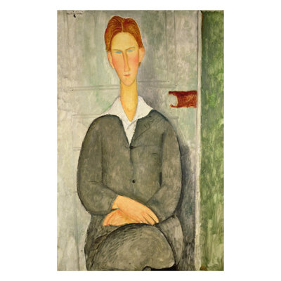 «Jeune garçon aux cheveux roux» par Amedeo Modigliani - Impression giclée