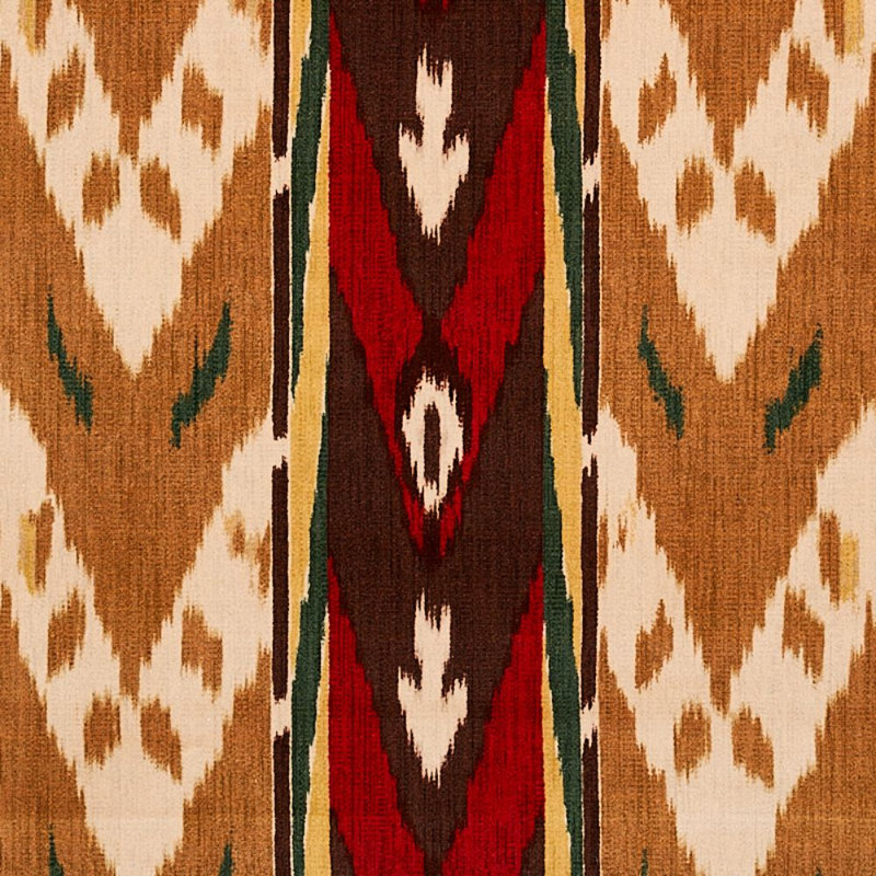 Tissu en velours Samar Ikat, Doré