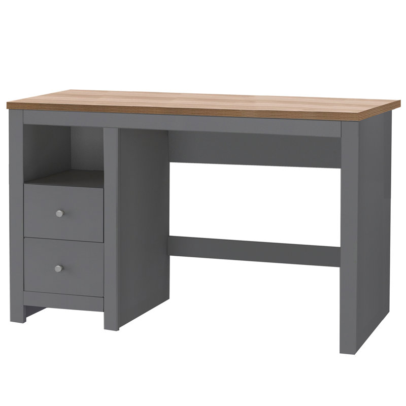 Adaam Metal Base Desk 2DR, Dark Grey