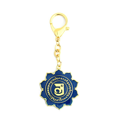 Porte-clé à molette avec double Dorje Ten hum
