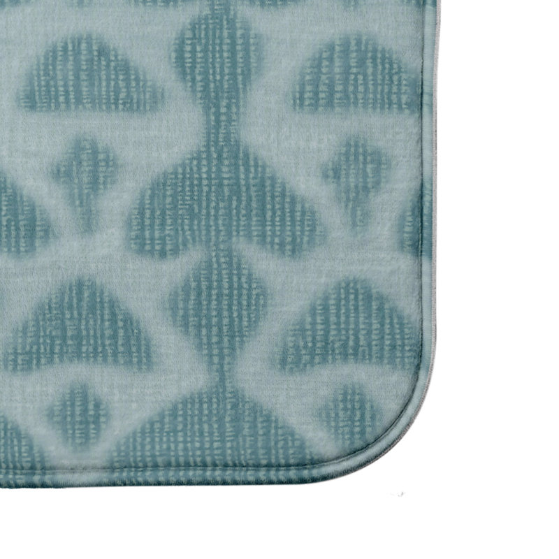 Tapis de bain Gillsville, l 17 po x L 24 po, Bleu sarcelle