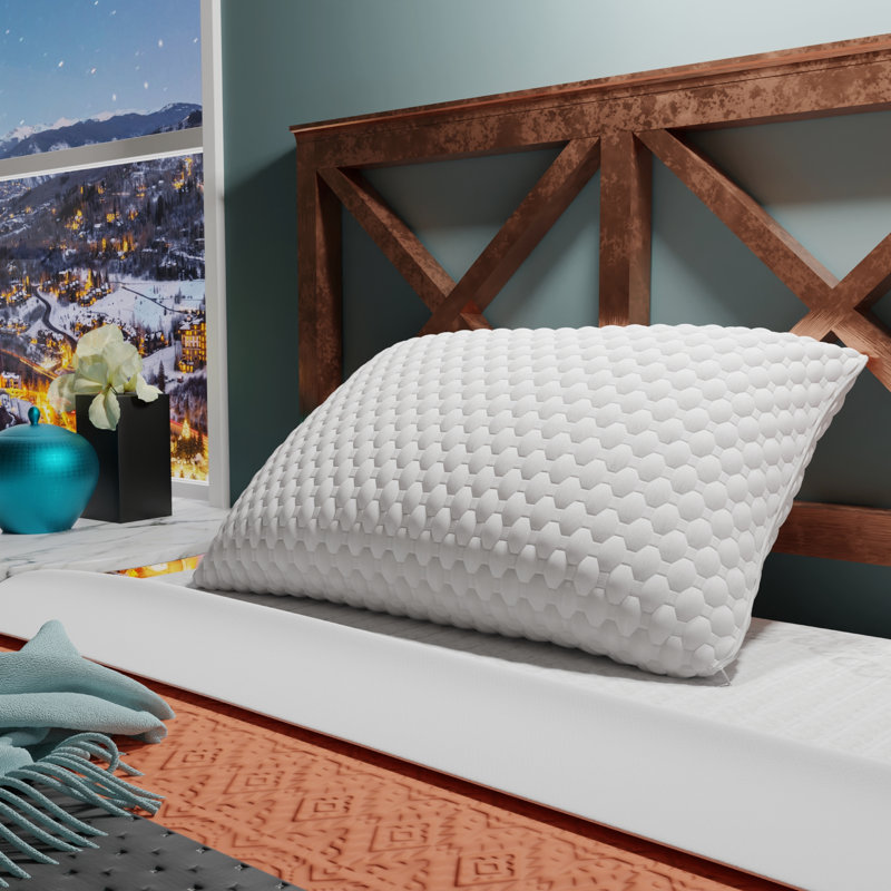 Adjustable Coppercloud Infused Memory Foam Pillow, Queensize