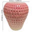 Tabouret Strawberry Fruit, tabouret surdimensionné en résine, table d'appoint