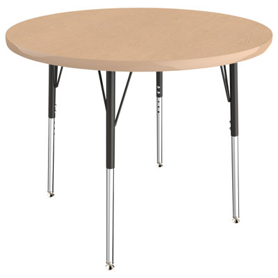 Round T-Mold Adjustable Height Activity Table