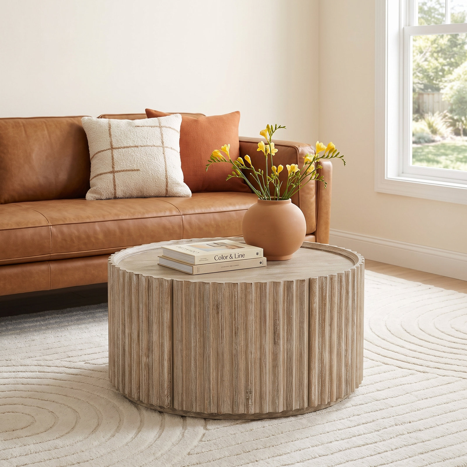 Castile 32" Acacia Coffee Table