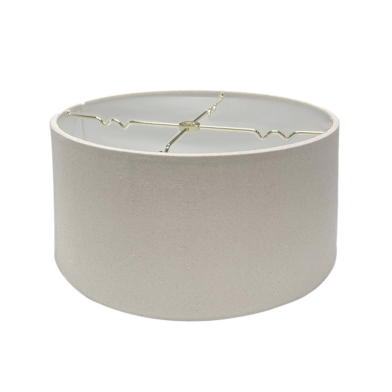 Abat-jour tambour en lin 9 po H