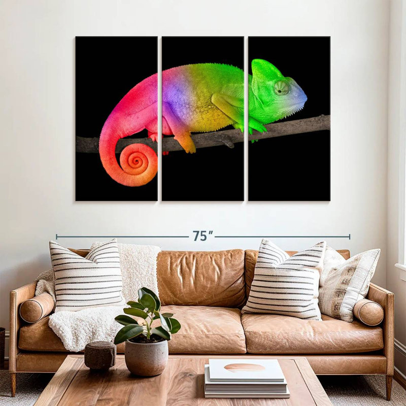Brampt Color Gradient Chameleon, 42" H x 65" W