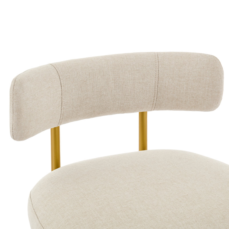 Tabourets de bar Maddox, Beige