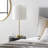 Metal and Stone Table Lamp