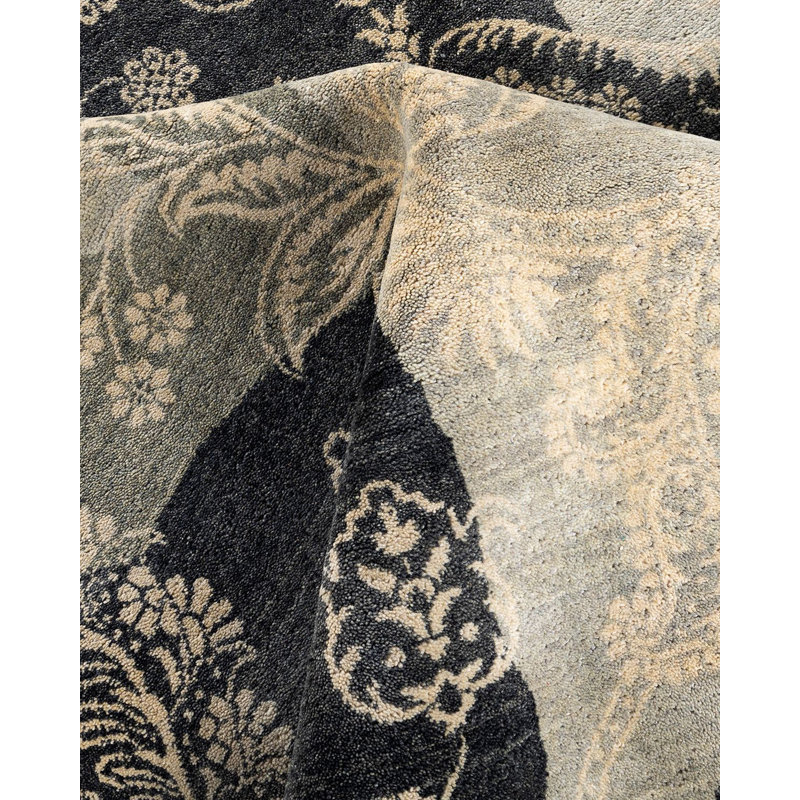 Overdyed One-of-a-Kind 9' 0" X 12' 1" Hand Knotted Area Rug