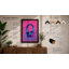 Neon Headphones Modern - Framed Print-1721361402-1721361405