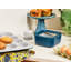 4.4 Cup Glass Food Container Square Shape W/ Lid-1771955904