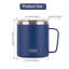 Grande tasse à café avec poignée et couvercle TYESO 10 #, 14 oz-120343760