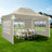 180" W x 118" D Pop Up Canopy Tent Heavy Duty with 4 Sidewalls, Waterproof Party Tent, Easy Set-up Commercial Instant Tents-103979203