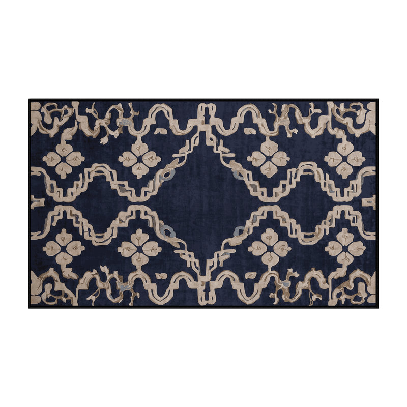 Tapis gris lavable à la machine