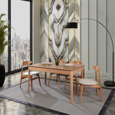 Sheila 4 -Person Butterfly Leaf Dining Set