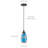 1-Sky blue dimmable glass iron pendant light