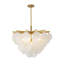 This Exquisite Semi Flush Mount Is In An Antique Brass Finish. The Frame Is Made Out Of Iron, And It Comes With Hanging Frosted Glass. It Is Hanging By Adjustable Rods, And You Can Create A Timeless Feel While Using Modern Forms-785812751
