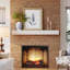 Mantels Direct Country Living Hatteras Floating Pine Wood Fireplace Mantel Shelf - 72 Inch Whitewash Wooden Farmhouse Floating Mantel Shelf For Electric Fireplaces And More!-1226593469