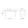 34x66 Rectangular Patio Dining Table