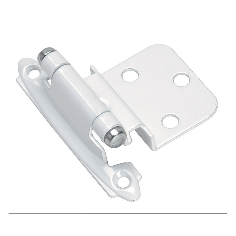 Face Mount Overlay Hinge, White