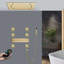 Cosenza Brushed Gold Remote Controlled Thermostatic LED Shower System with Multiple Functions