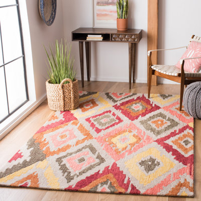 Gardella Hand Tufted Wool Southwestern Rug