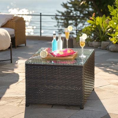 Guillen Square Metal Outdoor Coffee Table , 23.47'' in. W 23.47'' in. D