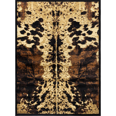 Black Polypropylene Area Rug, 2ft X 3ft, Stain- And Strong, With Jute Backing, Made In Turkey Rug Stain , Suitable For Busy Households,
