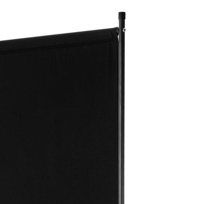 Paravent, paravent à 3 panneaux, écran d'intimité pliable et paravent de séparation portable, cloisons autoportantes pour bureau, chambre à coucher, salon, noir