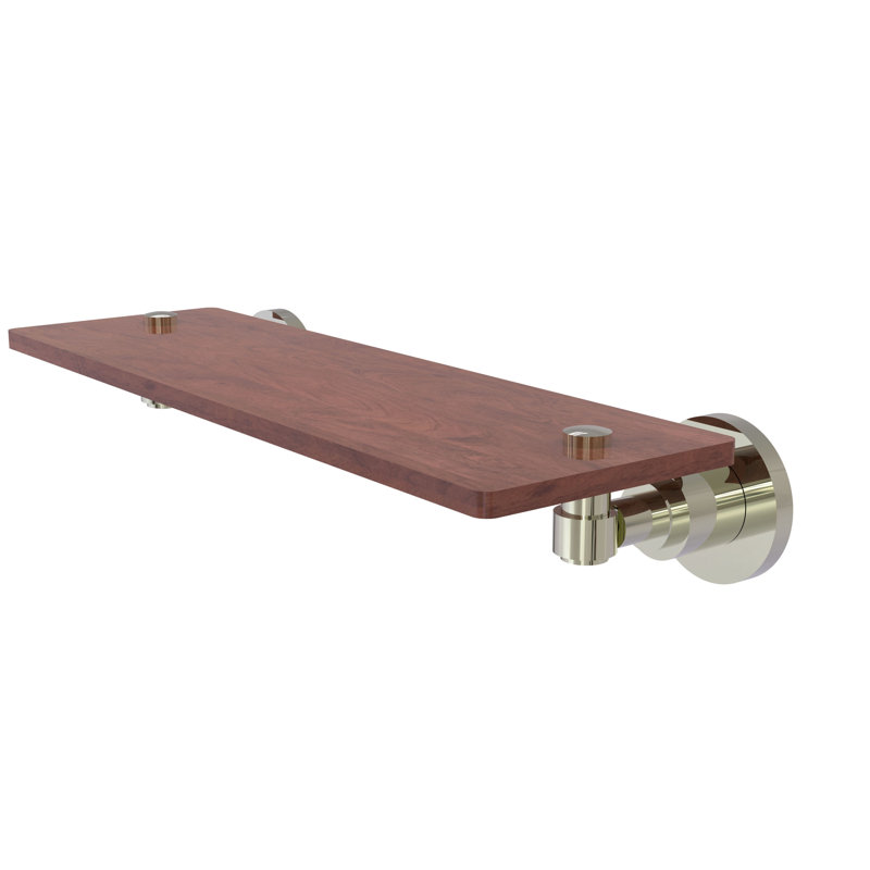 Arviso Accent Shelf, Polished Nickel, 2.5" H x 16" W x 5" D