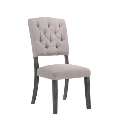 2 chaises d'appoint en lin beige et gris, confort 2 pièces, et gris, haut