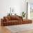 Chenille L-Shape Luxury Sectional Oversized Sofa-1556882576