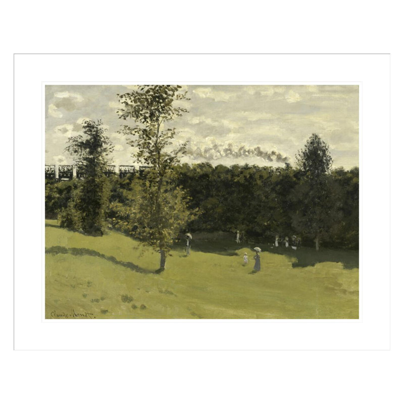 «Train in the Countryside» par Claude Monet, impression giclée encadrée, H 23,5 po x l 29,3 po