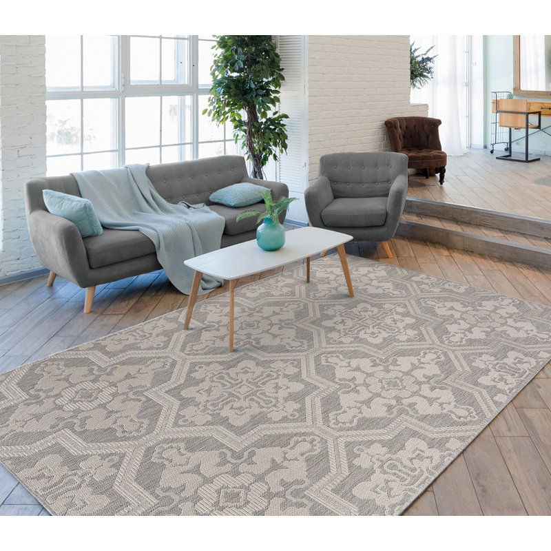 Tapis intérieur / extérieur gris Wessels