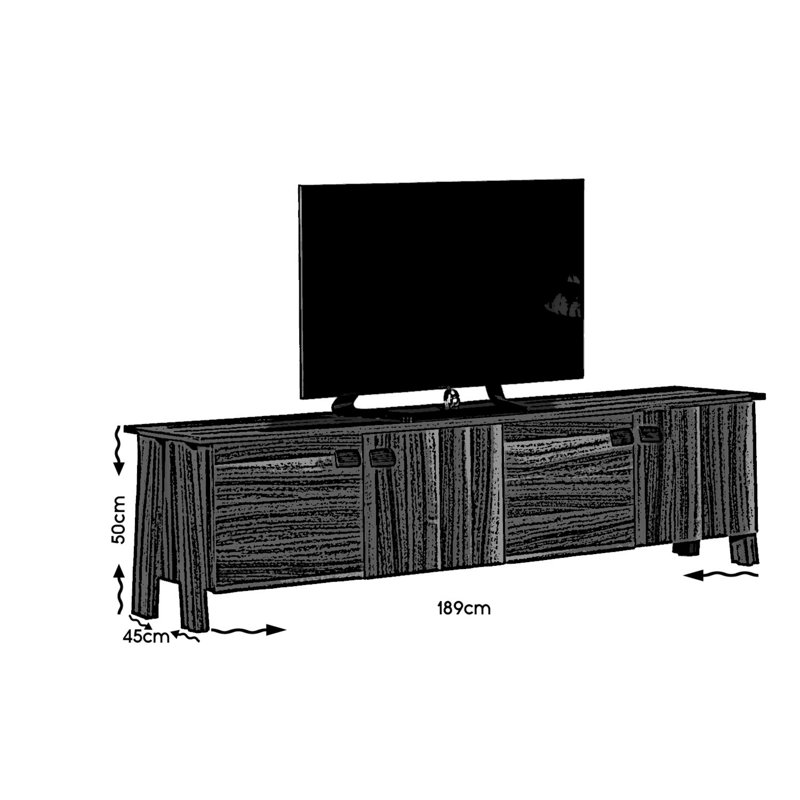 Isbiorn Unfinished TV Stand for TVs up to 40"