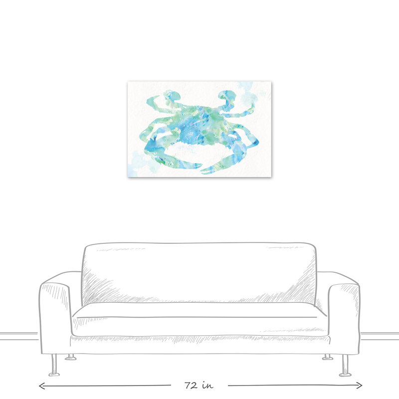 Crab Coastal - Impression sur toile tendue