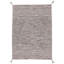Azizi Striped Hand Woven Cotton Beige Rug-1360384125