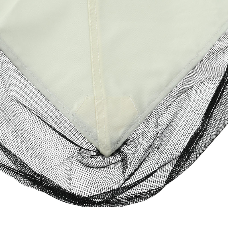 Housse de remplacement pour abri de jardin 10X12, protégé, hydrofuge, décoloré, avec évent et 2 trous de drain, plateau de remplacement blanc