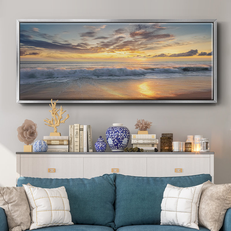 Toile encadrée de qualité supérieure Azio Island - prête à être accrochée, H 12 po x l 30 po x P 1,5 po