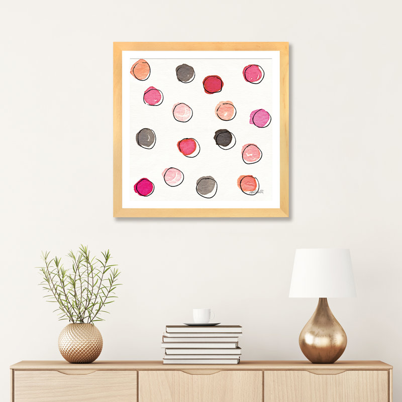 Art de type chic accents viia, H 24 po x l 24 po x P 1 po, Papier encadré naturel