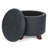Upholstered Storage Ottoman Bench, PU Leather Button Tufted Ottoman Footrest Stool for Living Room-1018384430