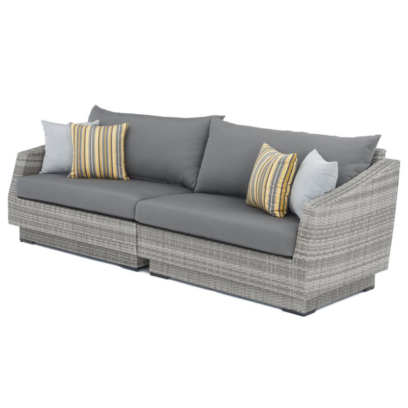 Cannes 9 Piece Seating Group with Cushions, Canvas Charcoal Sunbrella® Canvas
