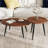 Nesting Coffee Table Set Of 2, Multi-Functional Side Tables For Living Room, Sofa, Bedside, And Office, Retro Rustic Design With Durable Iron Legs