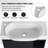 28" Floating Bathroom Vanity with Oval Ceramic Sink