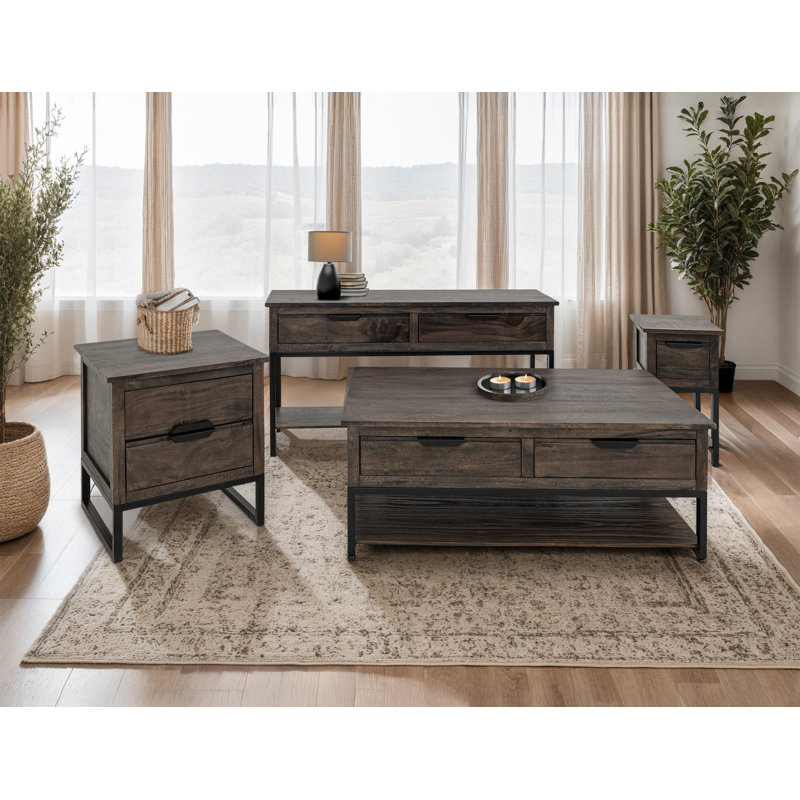 Kodeah 2 Drawer End Table