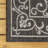 Hagerman Vintage Filigree Textured Weave Black/Gray Indoor/Outdoor Rug-2115847335