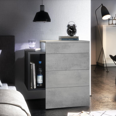 Mcardle 2 Drawer Bedside Table